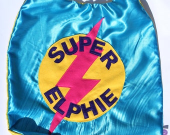 Personalised Superhero Adult Cape with full names