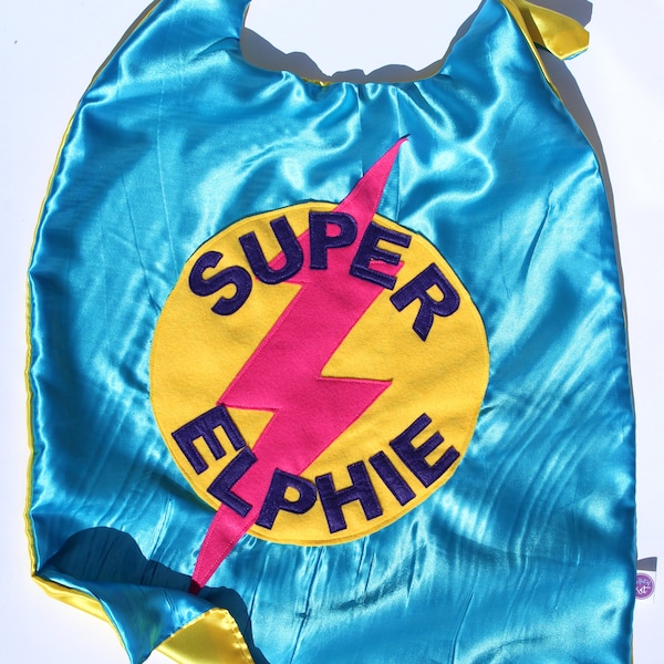 Personalised Superhero Adult Cape with full names