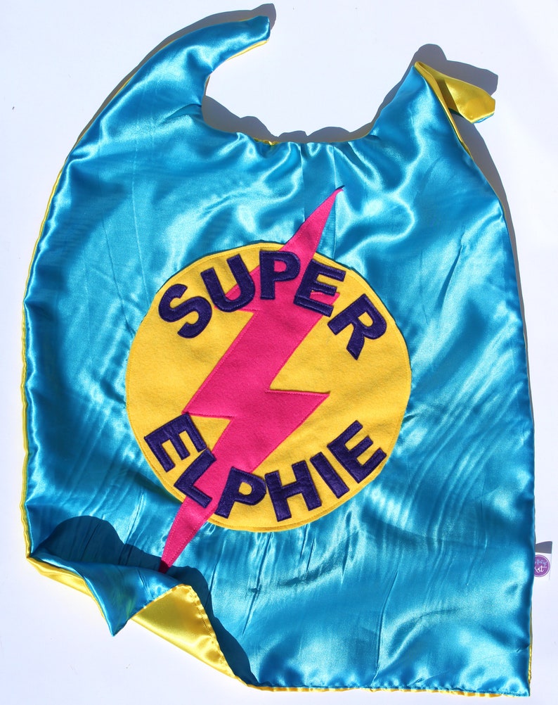 Personalised Superhero Adult Cape with full names image 1