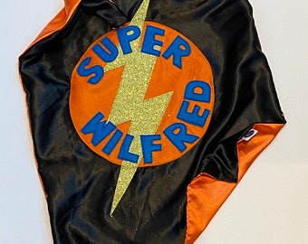 Full name Personalised children's  superhero cape