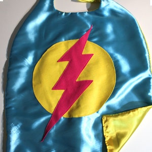 Turquoise ready to ship children's superhero cape image 3