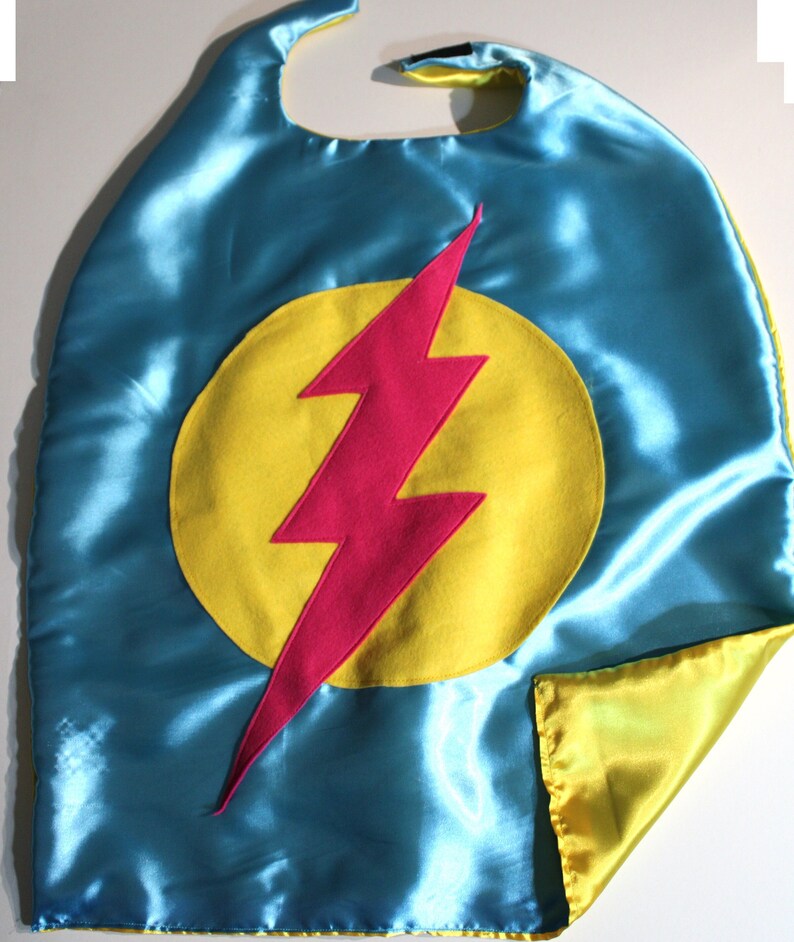 Turquoise ready to ship children's superhero cape image 3
