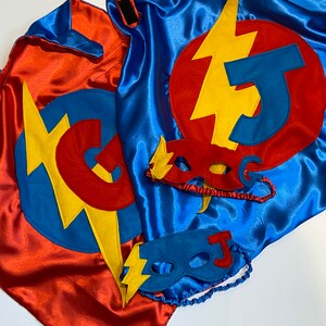 kids cape and eye mask superhero bundle image 3