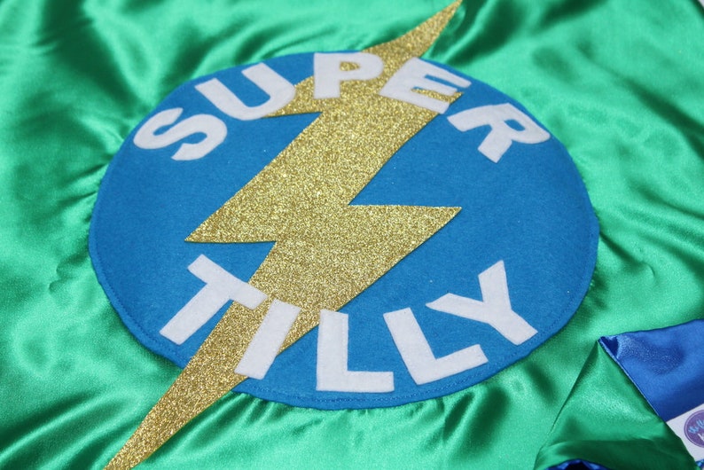 Personalised Superhero Adult Cape with full names image 4