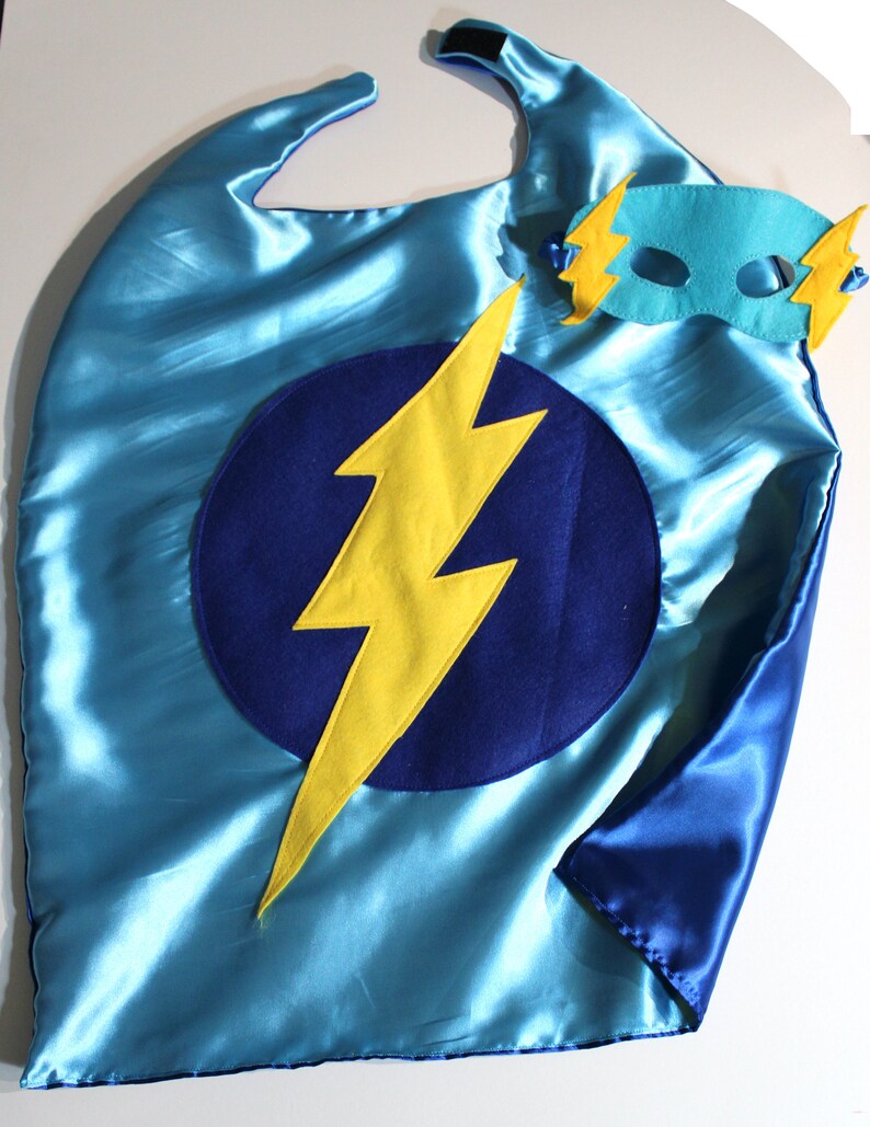 Turquoise ready to ship children's superhero cape image 4