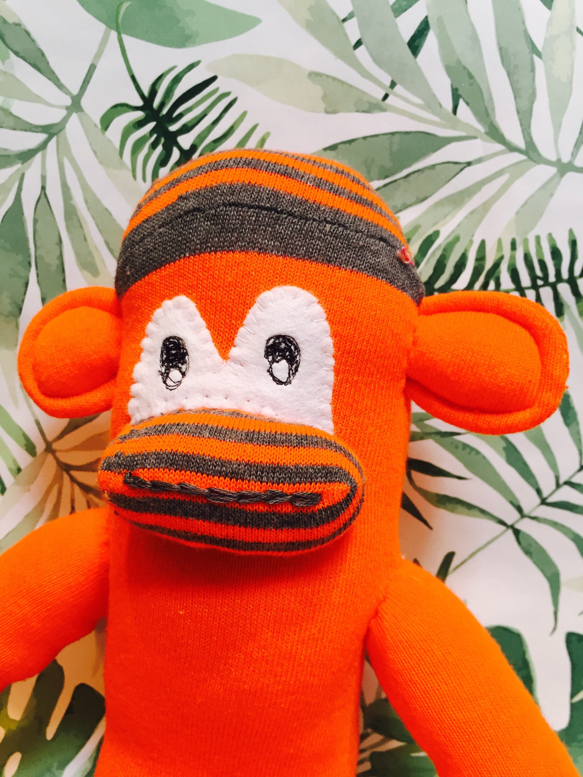 stuffed sock monkey