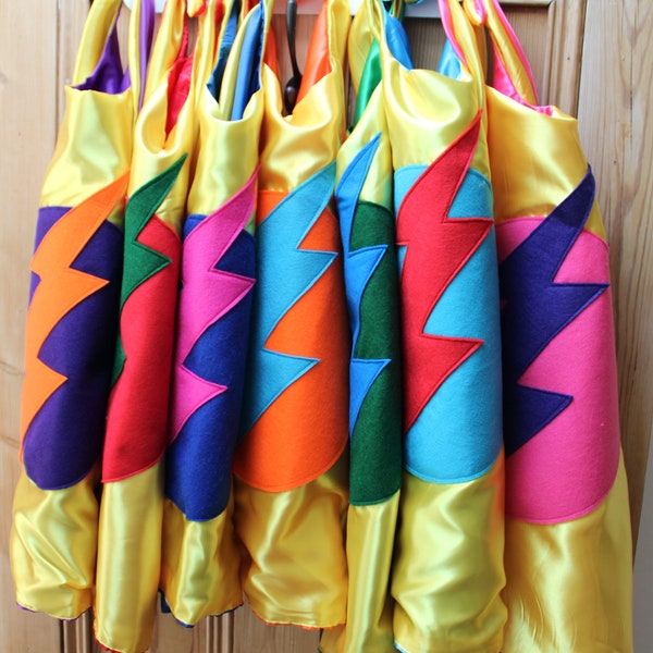 Yellow ready to ship children's superhero cape