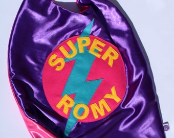 Full name Personalised children's  superhero cape