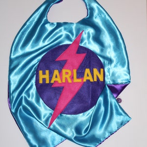 Turquoise ready to ship children's superhero cape image 10