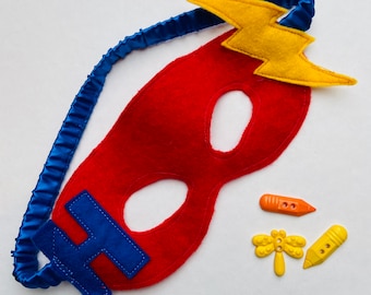 Personalised children’s superhero eye masks