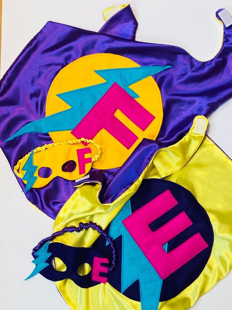 kids cape and eye mask superhero bundle image 2