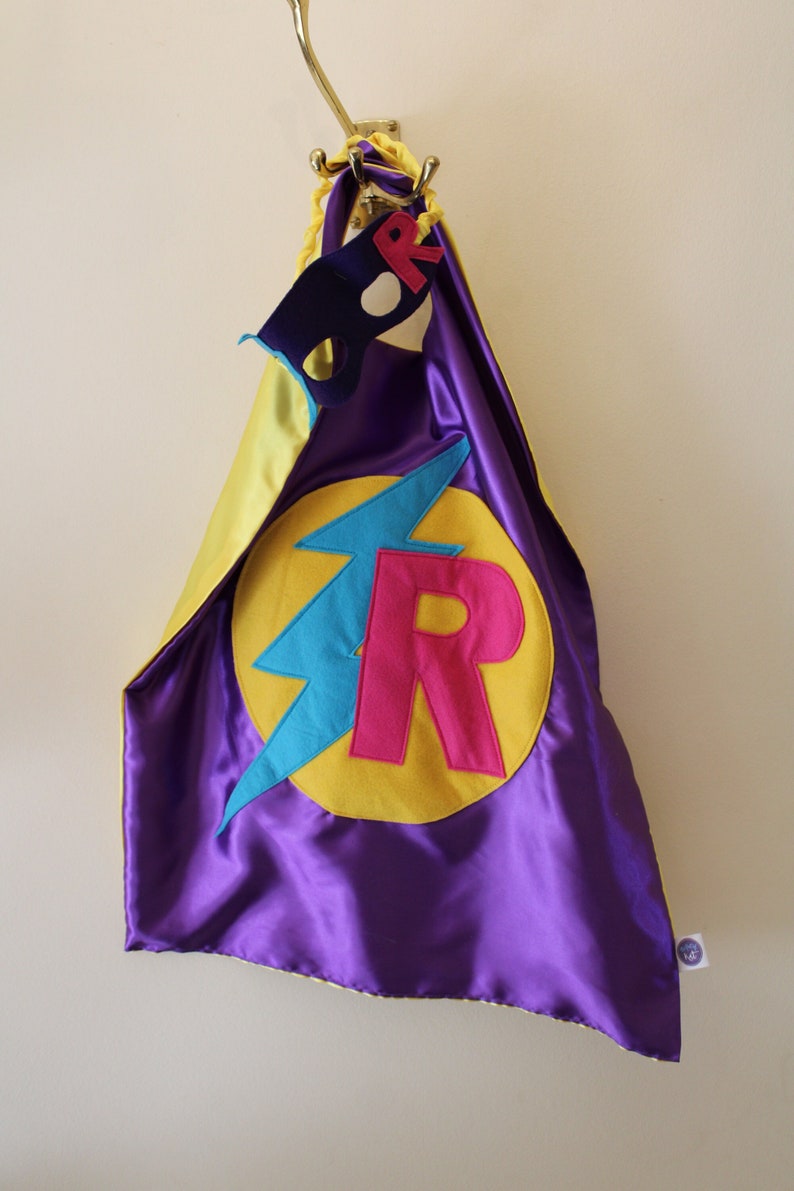 kids cape and eye mask superhero bundle image 1