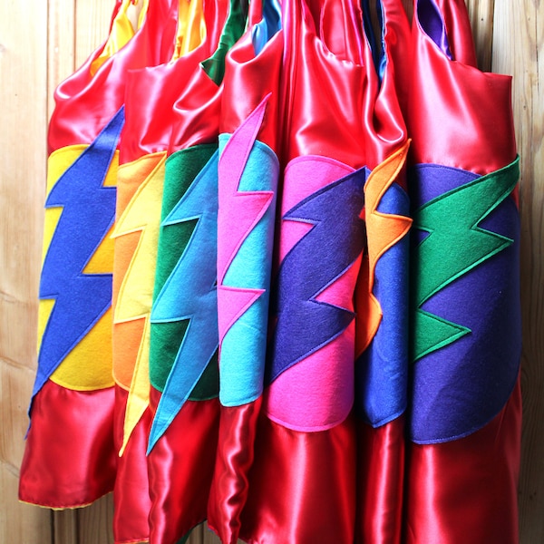 Red Superhero Kid's cape ready to ship