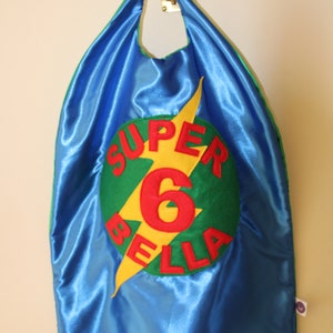 Personalised Superhero Adult Cape with full names image 9