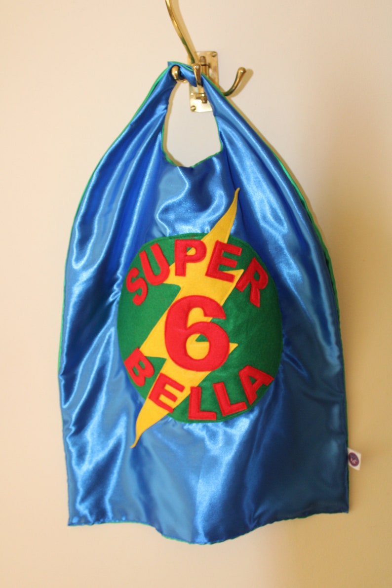 Personalised Superhero Adult Cape with full names Bild 9