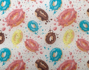 Edible patterned rice wafer paper DONUT Cake Wrap Frill Border or Topper
