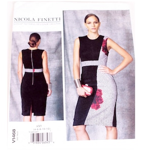 UNCUT Vogue 1468 Designer Original Nicola Finetti Perfect LBD Little ...