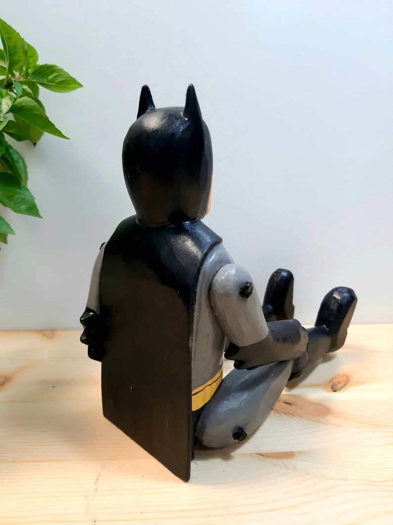 Batman Six Pack Special Edition Puppet Wooden Batman Toy Hand Painted DC Comics Batman Puppet Kids Room Decor Toddler Toys Gift image 7