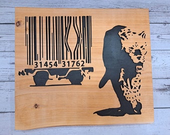 Barcode Leopard – Banksy’s Artwork