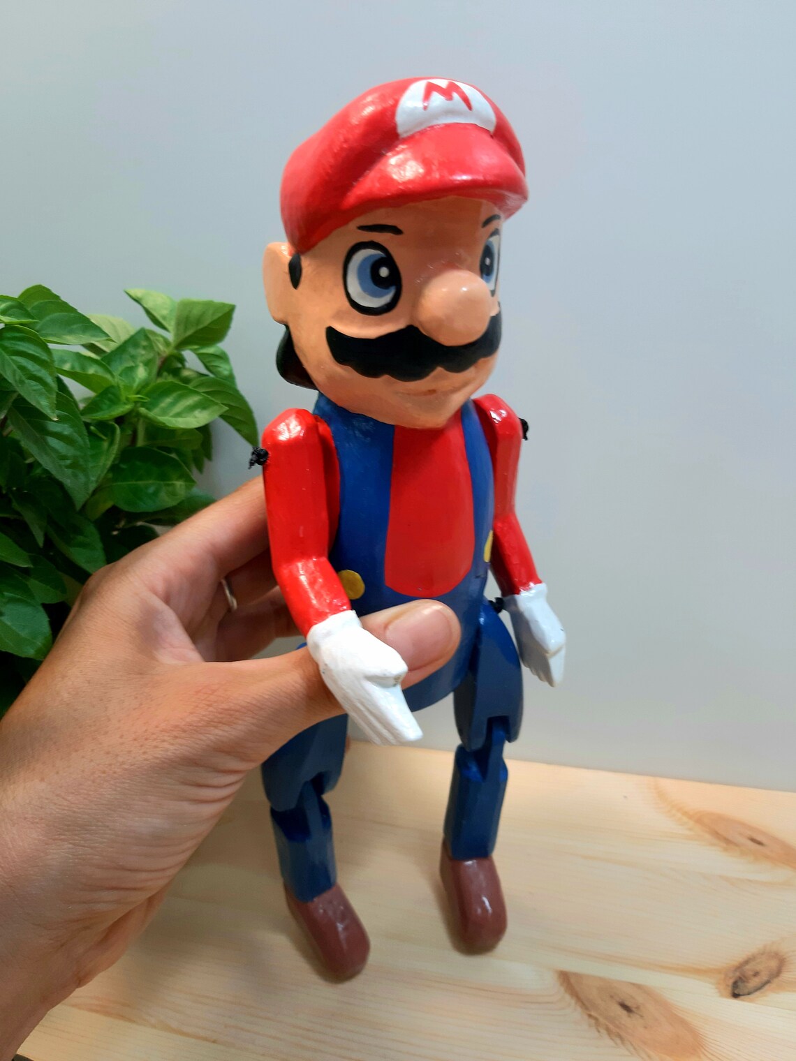 Super Mario Puppet 2 Nintendo Wooden Super Mario Toy Etsy