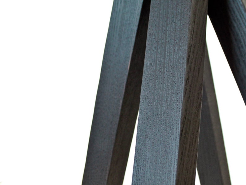 Black burned wood Interlocking assembly without tools Pedestal table bedside table White concrete Stool STOCK