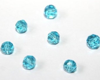 BLAUFLUSS 6mm blau Perlen rund Schmuckperlen 1 Strang