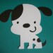 Cricut Create a Critter Dog Puppy Die Cut Paper Piecing Scrapbooking