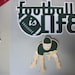 Cricut Highschool NFL Football Player and Phrase Die Cut Paper Piecing Scrapbook