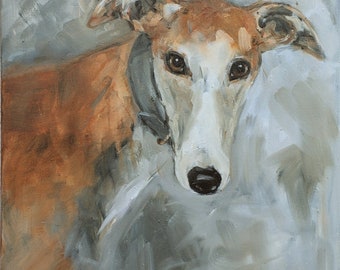 Sighthound - original oil painting