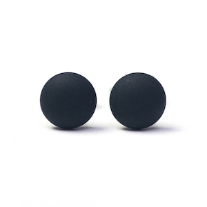 Mini Earrings with Polaris Pearl Black Matt - Stainless Steel - Polaris Jewelry - Gift Just Trisha
