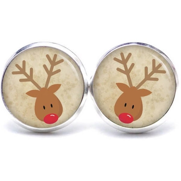 Ohrstecker Ohrhänger Weihnachten Rudolph XMas Reindeer Adventskalender