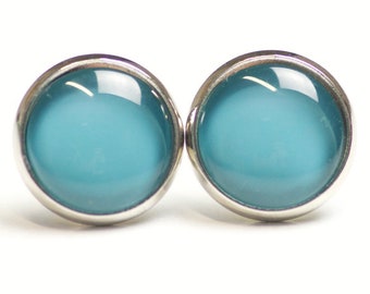 Boucles d’oreilles Aigue-marine bleu - Boucles d’oreilles bleu clair - Boucles d’oreilles - Idée cadeau par Just Trisha