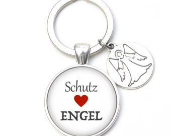 Sleutelhanger Beschermengel - Hart Engel - Gift Idee Just Trisha