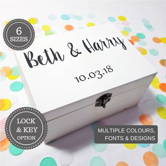 Personalised Memory Box Couples Wedding Keepsake Box Etsy