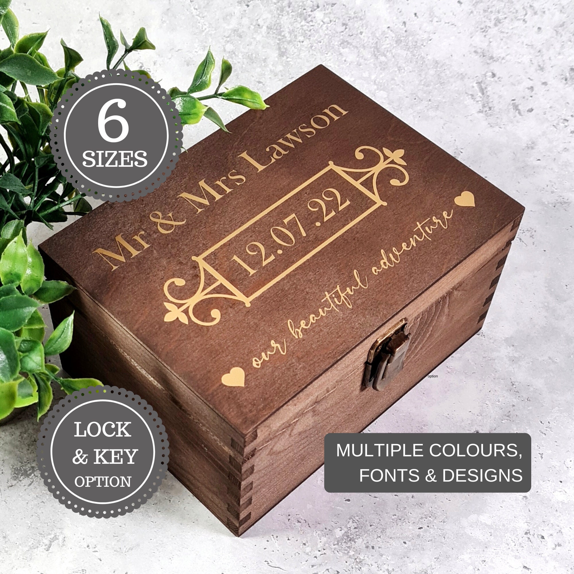 Wedding Card Box (multiple sizes)