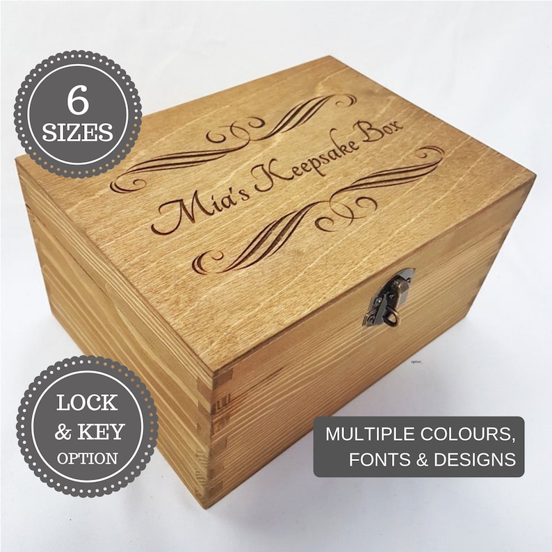 Personalised Engraved Wooden Box Wooden Keepsake Box Etsy UK