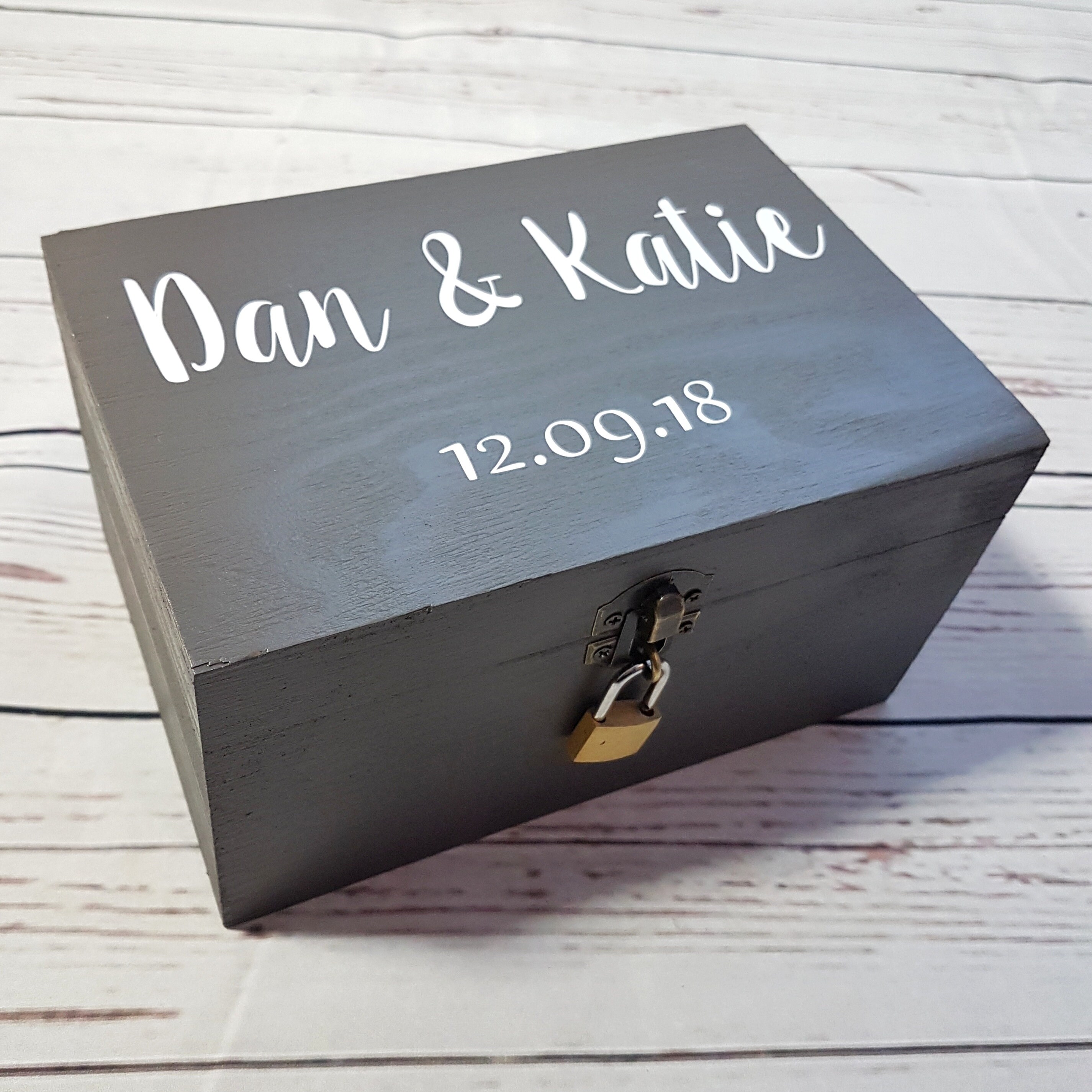 Personalised Wedding Memory Box Custom Date Box Bride Etsy