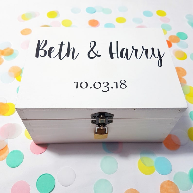 Personalised Memory Box Couples Wedding Keepsake Box Etsy UK