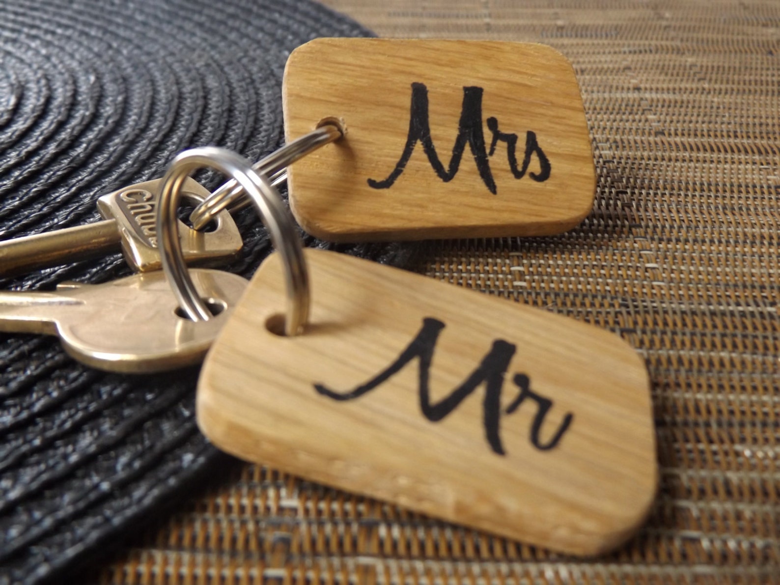 Mr and Mrs Keyring Gift set Wedding Gift Engagement Gift Etsy