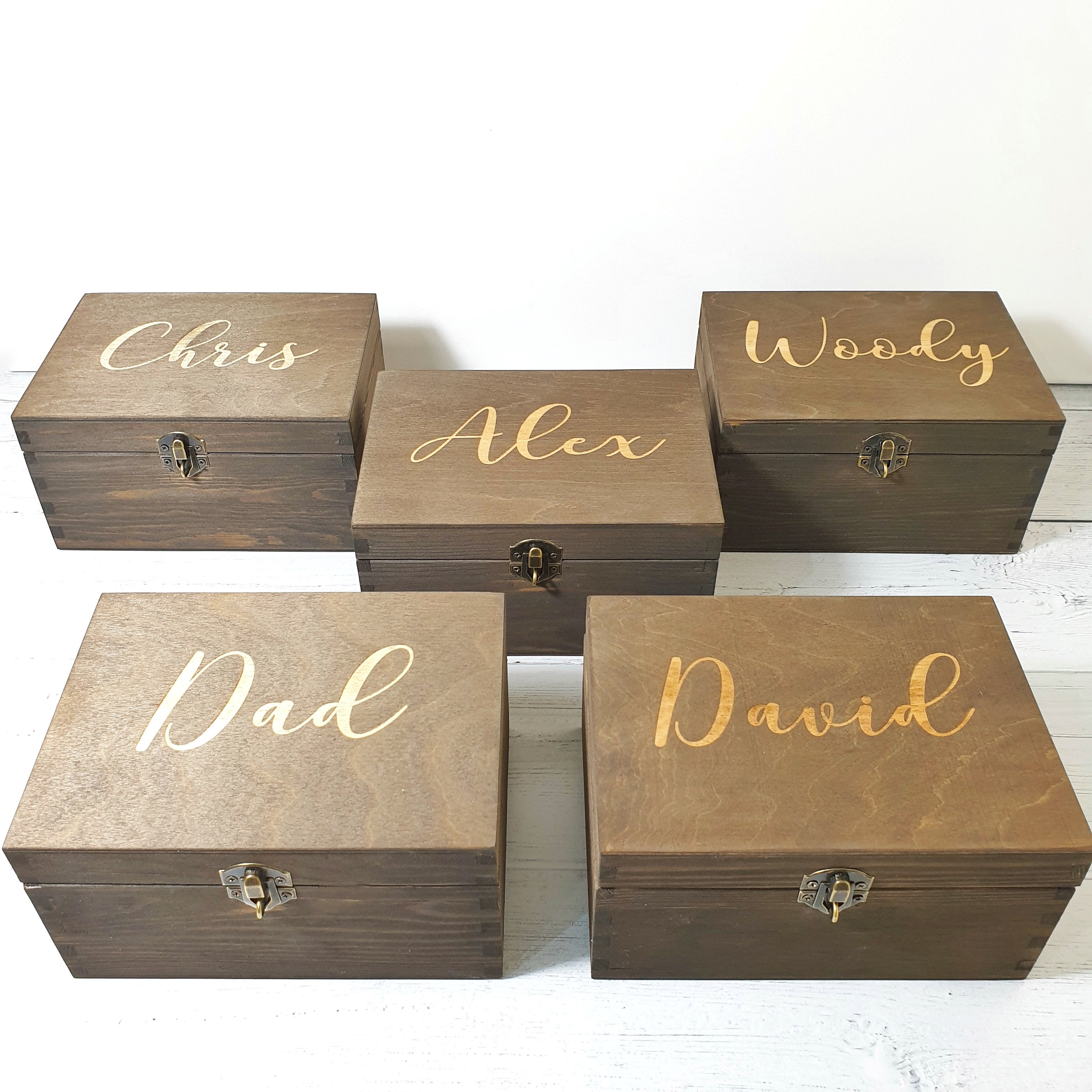 Personalised Gift for Him Engraved Keepsake Box Mens Etsy