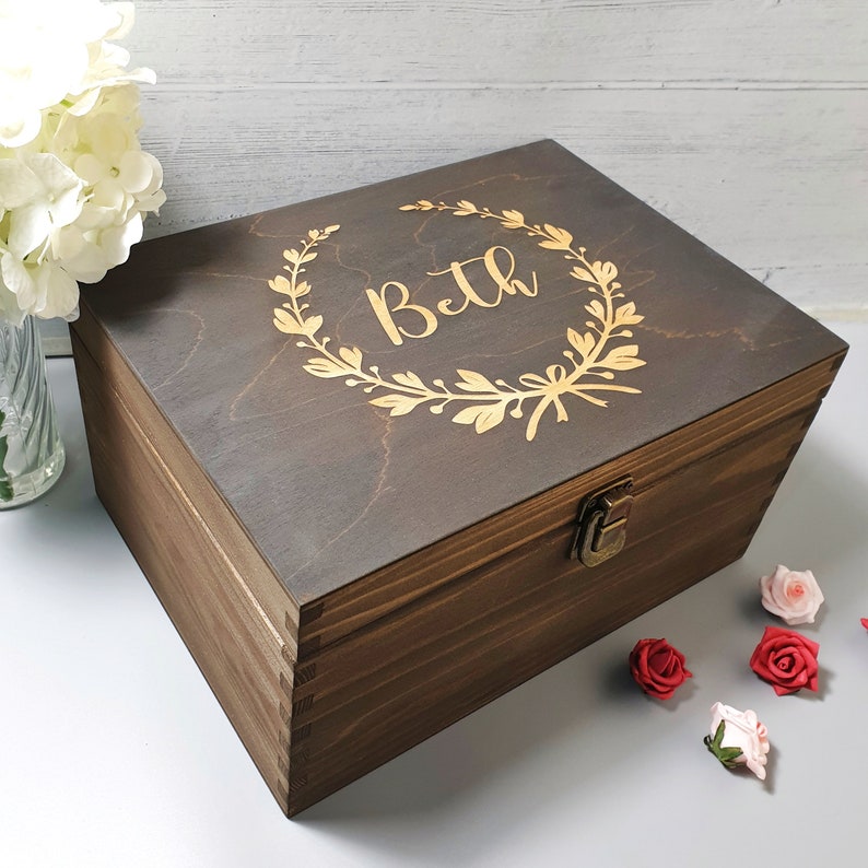 Personalised Birthday Keepsake Box Birthday Wishes Memory Etsy UK