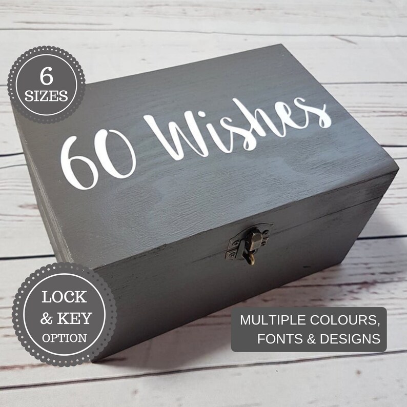 Personalised Birthday Memory Box Wooden Box Birthday Etsy