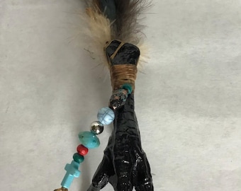 Chicken foot charm. Handmade