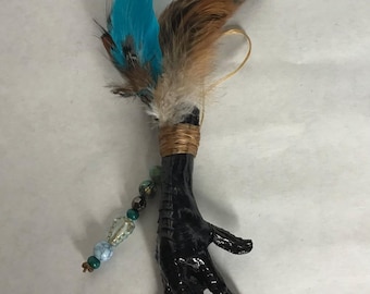 Chicken foot charm. Handmade