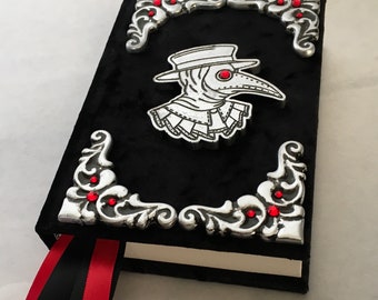 Plague doctor handmade blank sketch book