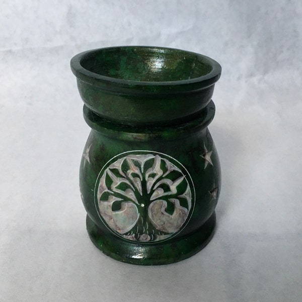 Tree of life oil or wax burner soap stone