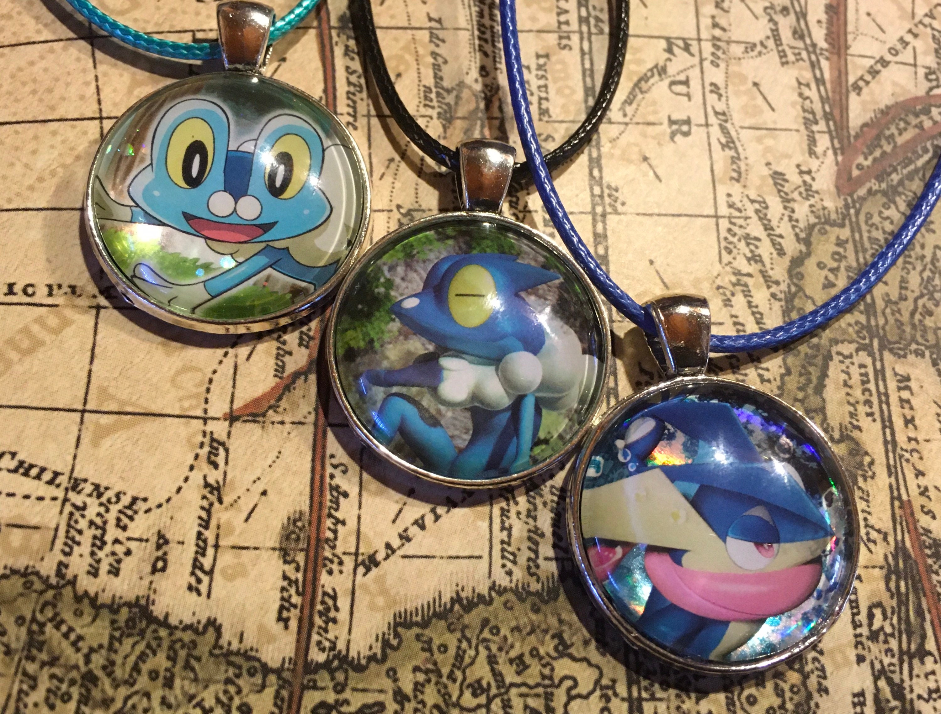 Greninja Frogadier Froakie Pokemon Necklace Etsy