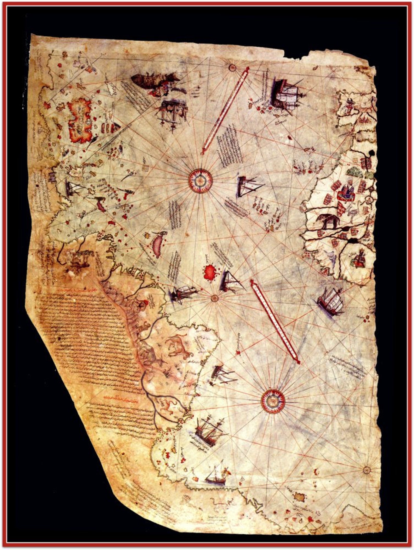 Art Print Piri Reis Map of The Known World 1513 | Etsy Art Print Piri Reis Map of The Known World 1513 | Etsy
