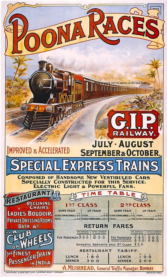 The Brighton Belle Vintage Railway Advertising Poster reproduction.