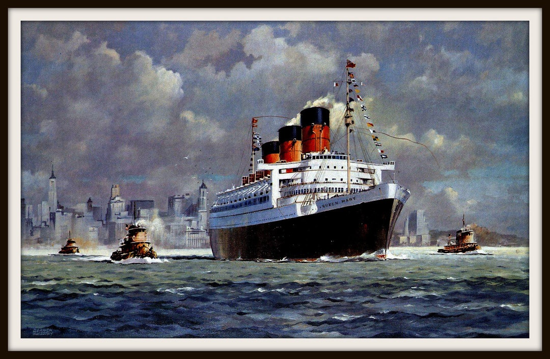 RMS Queen Mary Print - Etsy